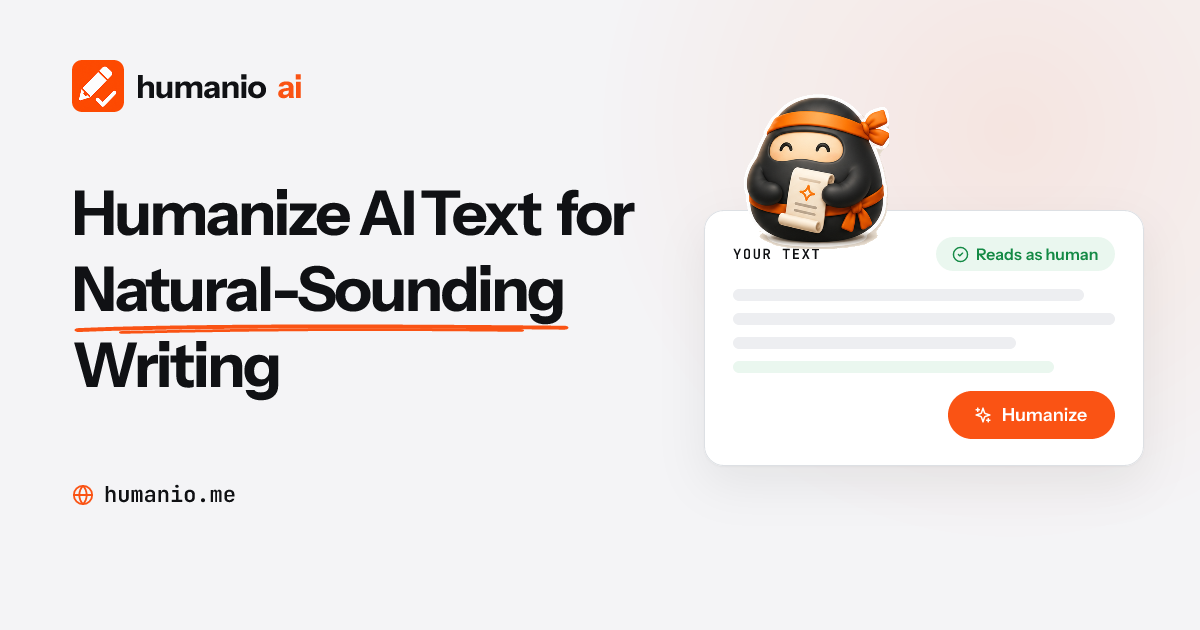 Humanize AI Text: AI Humanizer to Make AI Sound Natural